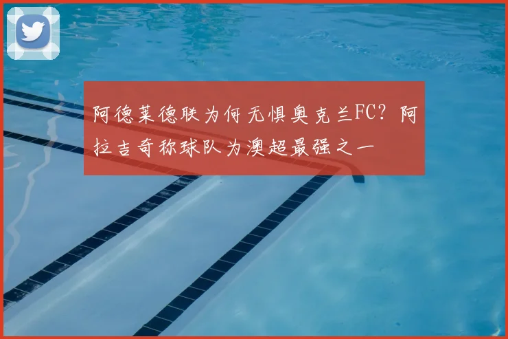 阿德莱德联为何无惧奥克兰FC？阿拉吉奇称球队为澳超最强之一